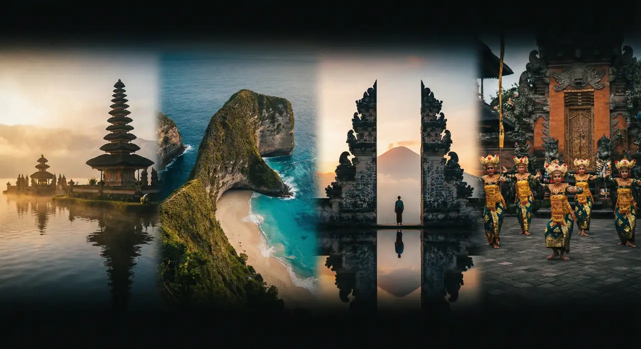 Beautiful Bali Scenery Collage